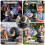 Automatic Bubble Machine Bubble Blowing Toy with Lights Electric Rotatable Bubble Blower for Outdoor Party Wedding A 3