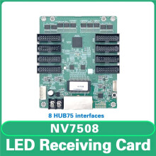 Tarjeta Receptora de Pared de Video LED para Novastar NV7508 Pantalla LED Interior Exterior RGB Matriz 8 Controlador de Módulo HBU75
