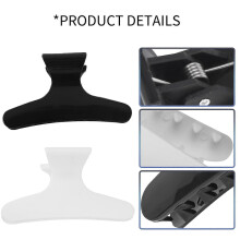 4PCS Black White Hairdressers Butterfly Style Styling Hair Clamps Clips Claw Clasps Hairdressing Salon Tool