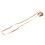 Beige Elastic Rubber String Nose Clip Protector for Swimming 2