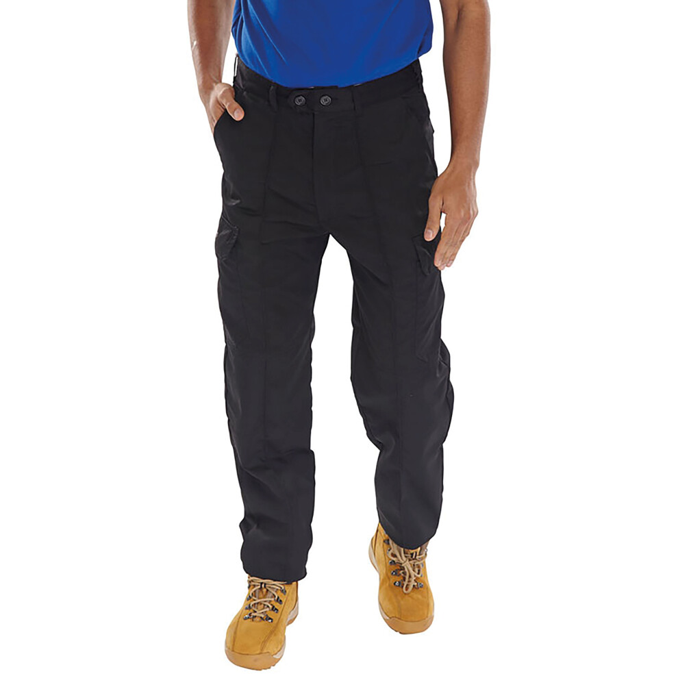 Beeswift Super Click Drivers Trousers Black 52T Pcthwbl52t 5030566049880