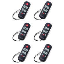6X A-TV10 TV-Fjärrkontroll för Seniorer Universal Controller Enkel Vattentät Fjärrkontroll med LED-Ljus för Alla TV-Modeller