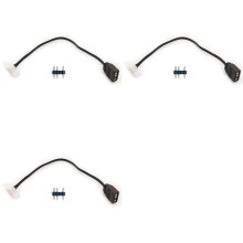 3X Fan Adapter Cable 6Pin to 5V ARGB 3Pin Converter Cord 5V 3-Pin to 6 Pin for Coolmoon Fan Controller Adaptor Connector