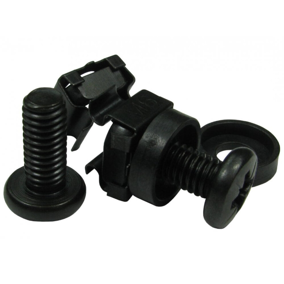 Cdl Pack Of 50 M6 Cage Nuts Black 5055781248344