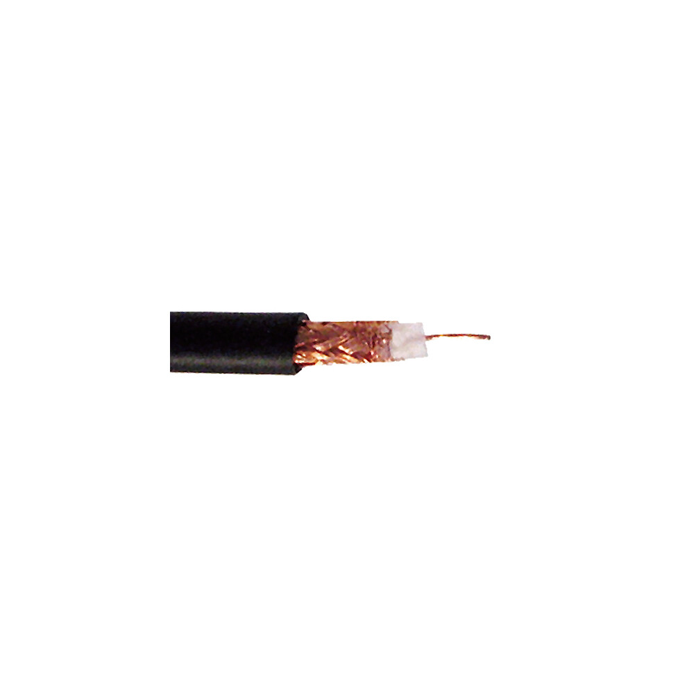Cablenet Rg59 75Ohm Solid Pvc Cpr Eca Braid Coax Cable 100M Reel Black 5056750321372