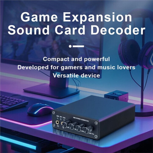 Game Expansion Sound Card Decoder for Game Music Lovers, Decoding with Added Signal Noise Reduction Decoding 1