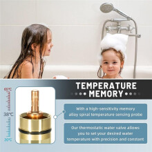Fit for Grohe Thermostatic Cartridge Valve 47582000 , 3/4" Thermo-Element Fit for GrohTemp 34902 Grotherm 34908, 34124