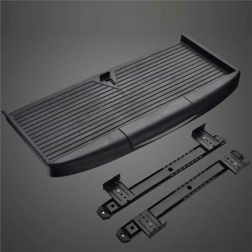 Duty Slide Rail Under Desk Keyboard Tray Thickened Adjustable Keyboard Storage Drawer Easy Installation Smooth Sliding 2