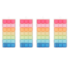 4X 21 Compartment Transparent Color Empty Plastic Box Pill Medicine Organizer Weekly 7 Days 3-Row Tray Storage Case
