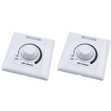 2X 86 Typ Wandleuchte LED Dimmer Schalter Drehknopf Dimmer Schalter Einstellbare Helligkeit Controller LED Licht Streifen