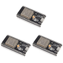 3X ESP32 ESP-32S NodeMCU-32S ESP-WROOM-32 Development Board 2.4 GHz WiFi and Dual Cores Microcontroller