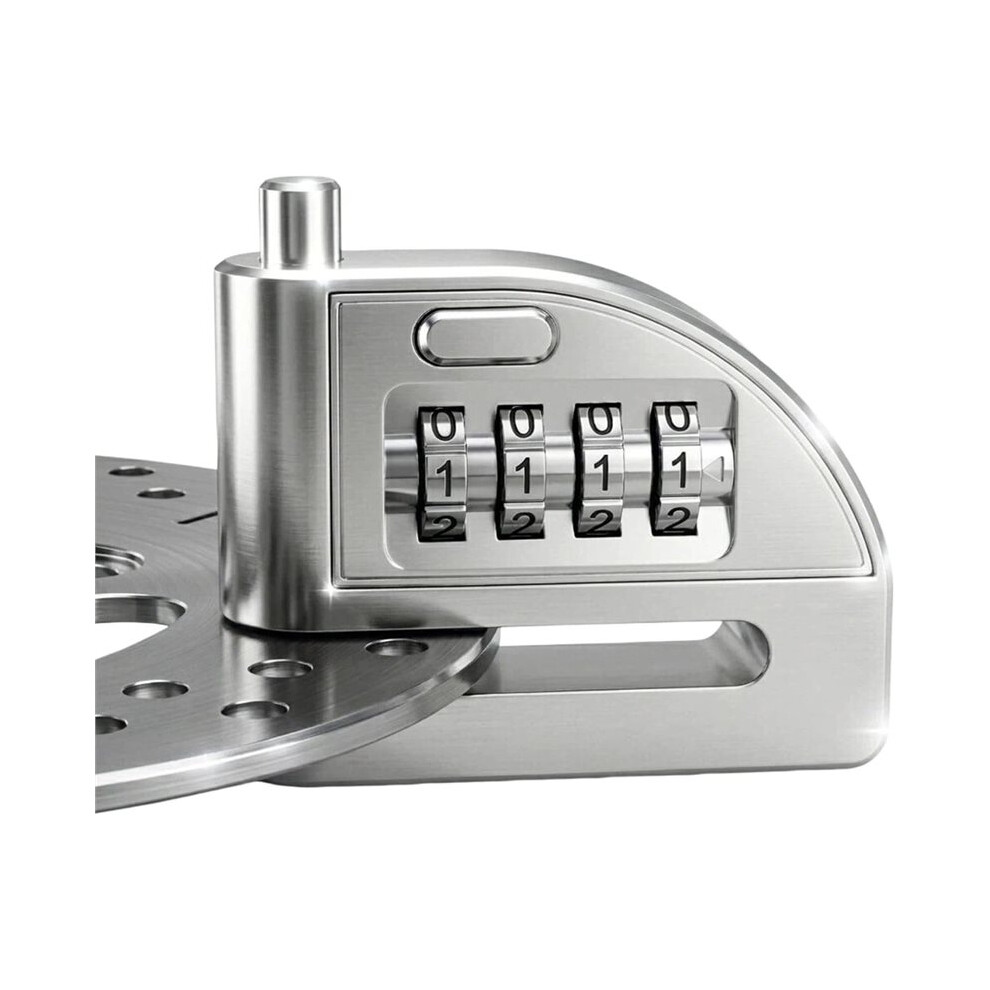 Motorcycle Disc Lock, Heavy-Duty 4-Position Combination Anti-Theft, Keyless Safety Lock For Electric Bicycles, Scooters 6032664164150