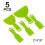 15 Pieces Plastic Putty Knife Set Flexible Paint Scrapers Tool for Spackling, Patching, Decals, Wallpaper, Baking, Wall 5