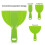 15 Pieces Plastic Putty Knife Set Flexible Paint Scrapers Tool for Spackling, Patching, Decals, Wallpaper, Baking, Wall 7