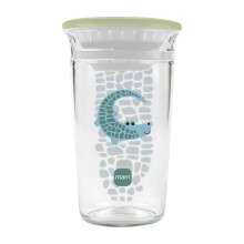 MAM Easy to Drink Toddler Cup | 290ml | 360 Rim for Sipping at Any Angle | Clear Like Glass | Easy to Hold | One Piece Soft Silicone Valve | Baby Ac