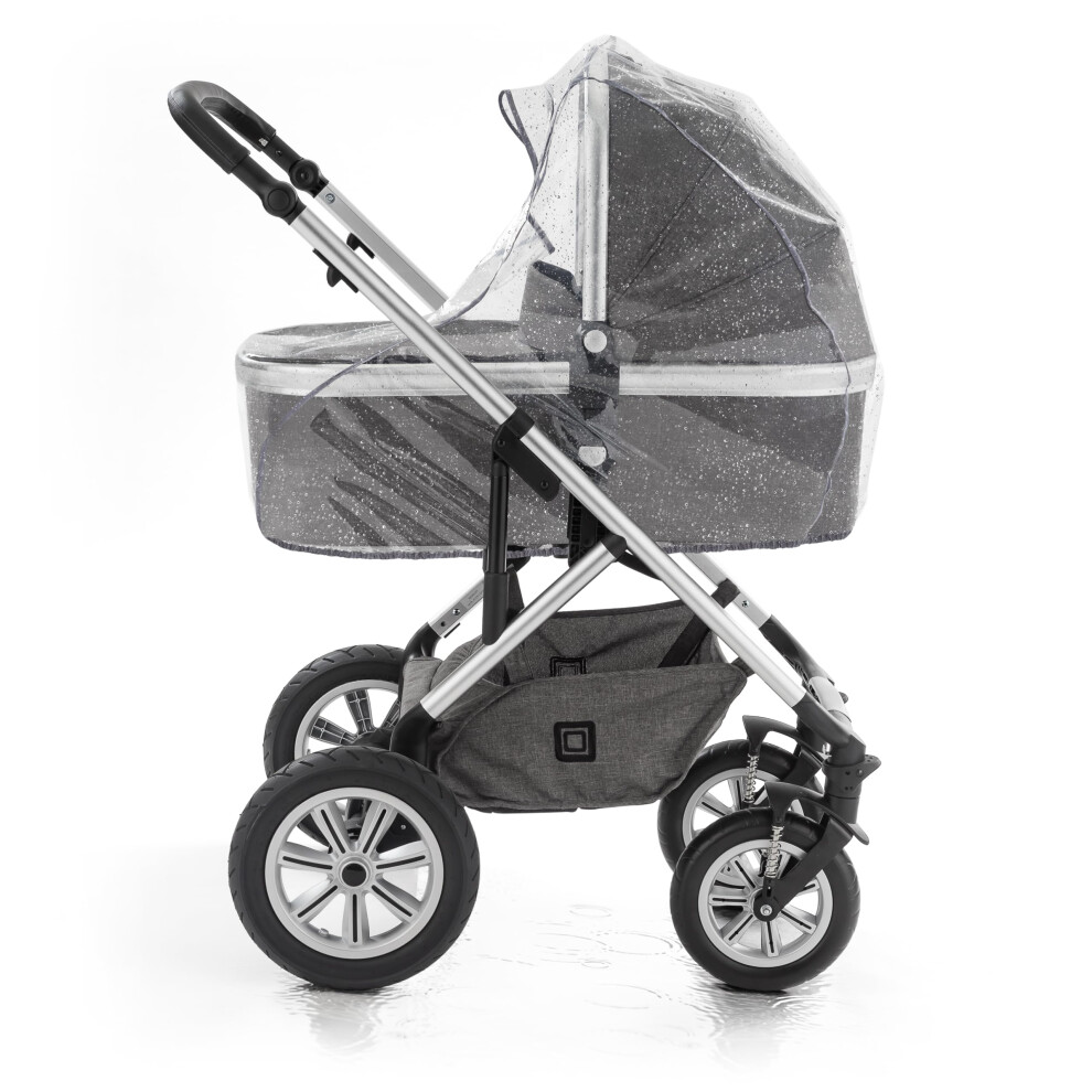 Zamboo Rain Cover For Pram Carrycot – Waterproof & Windproof Baby Raincover With Large Viewing Window – Easy Front Access