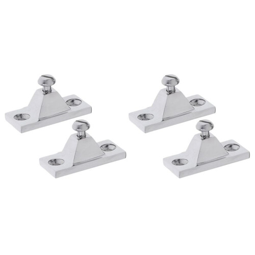 4 Pieces Marine Deck Hinge Boat Bimini Top Fitting Hardware