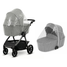 Universal Rain Cover for 2 in 1 Carrycot Travel Systems – Clear Waterproof PVC – All-Weather Protection for Baby Strollers – Fits Most Carrycot,