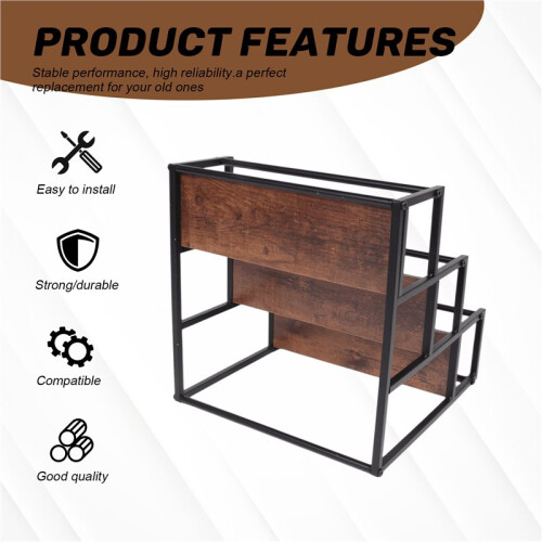 Coffee Syrup Rack 3-Storey Storage Rack Wine Rack Wine Rack Kitchen Seasoning 2