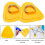 6PCS D-Ring Patch for Inflatable Boat Kayak Dinghy , D-Ring PVC Patch Stand- Paddleboard Canoe Rafting Orange 2