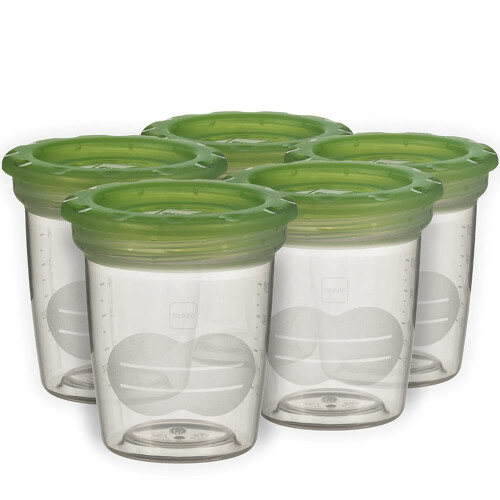 MAM MAM Breast Milk Storage Pots, 5 Pack