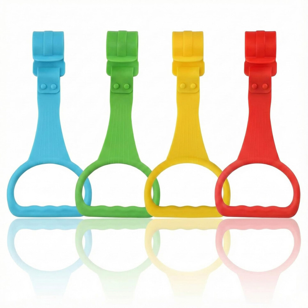 4 Pcs Baby Pull Up Rings For Playpen & Crib, Walking Assistant Stand Up Rings For Infants And Toddlers, Removable Ergonomic Training Tool For Hopzab