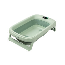Maxi-COSI Indigo Foldable Baby Bath Tub, 0-4 Years, Spacious Toddler Bath Tub, Integrated HighSense Thermometer, Anti-Slip, Retractable Hanging Hook,