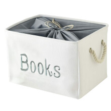 INough Kids Room Book Basket, Storage Box for Baby,