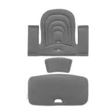 hauck Highchair Baby Seat Pad, Dark Grey - Accessory for Alpha+ Wooden High Chair from 6 Months, Oeko-TEX Standard 100, Soft Padding, Easy to Wipe C