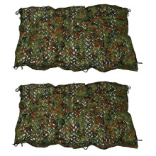 2Pcs 1Mx2M 39X78Inch Woodland Camouflage Camo Net Cover Hunting Shooting Camping Army