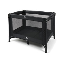 Babylo Alpha Travel Cot, Lightweight, Easy to set up, Black