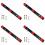 4X Trailer Tail Light Bar, 14.2 Inch Red Clearance Identification ID  Light with Bracket 1