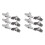 6X Trumset Fasta Vingmuttrar T-Typ Stativmutter Cymbalbricka Byte Av Slaginstrumentdelar 1