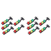 10 Stück -Ampel-LED, 5 V, 5 mm, Anzeigemodul, DIY-Projektkit, Verkehrssystem-Modell-Ampel