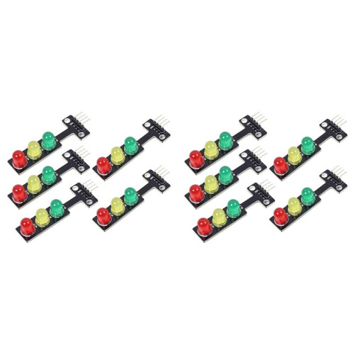 10PCS  Traffic Light LED  5V 5MM Display Module DIY Project Kit, Traffic System Model Traffic Light
