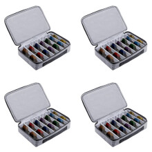 4X Travel Sunglasses Organizer Case, Adjustable Slot for Multiple Pairs, Portable Eyeglasses Storage Box for Men Women