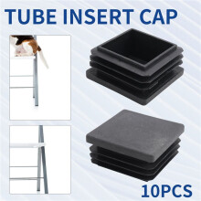 60 Pcs Bouchon D'Obturation Carre en Plastique Capuchon de Tuyau Inserts 38mm X 38mm