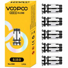 VOOPOO PNP X Coils 0.15 Ohm Mesh [Pack of 5] - Relacement Coil for Drag S2, Drag X2, Argus Pro 2, PNP-X DTL POD, PNP-X MTL POD, Pack of 5, No Nicotin