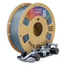 OVERTURE PLA Filament 1.75mm 1kg, High Speed 3D Printer Filament, 1kg Metallic Grey PLA on Cardboard Spool (2.2lbs) - Neatly Wound, Dimensional Accur