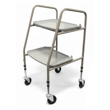 Home Helper Trolley on Wheels – Height Adjustable Mobility Trolley with Two Remo