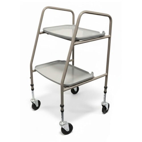 Home Helper Trolley on Wheels – Height Adjustable Mobility Trolley with Two Remo