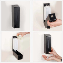 3X Wall Mounted Manual Soap Dispenser, Liquid Hand Soap Container for Bathroom, Toilet, Hotel, Commercial Use