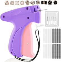Micro Stitch Gun for Clothes, wohot Stitchy Quick Clothing Fixer, Quick Stitch Sewing Tagging Gun with 1500 Black & 1500 White 5mm Micro Fasteners 5