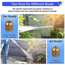 3X Jet Washer High Pressure Power Washer Wand Water Hose with 2 Hose Nozzle Auto Watering Sprayer