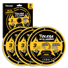 TOLESA Diamond Metal Cutting Discs 76 x 9.5mm, Cut Off Wheel with