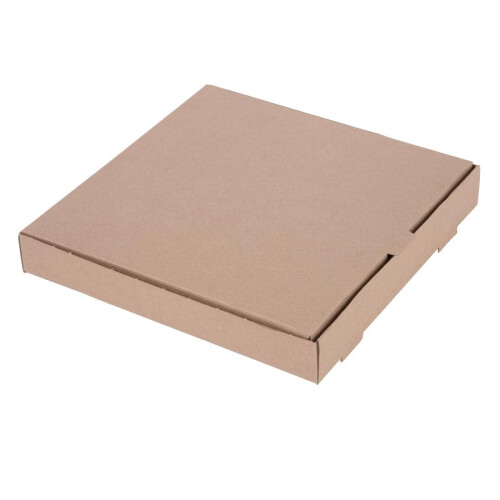Fiesta Compostable Plain Cardboard Pizza Boxes 12 Inch (Pack Of 100),