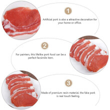 8 StüCk GefäLschte Gekochte Frische Schweine Fleisch Simulation Lebensechte Fleisch Nahrung KüChen Schrank Schreib Tisch Dekoration Fotografie