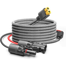 Solar Panels Extension Cable Female Male to XT60 Power Lead 11FT 3.5M Solar Connector for Bluetti Elite ECOFLOW Delta River Portable Power Station 22