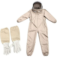 Fransande Beekeeper Suit for Beekeepers, Professional Beekeeper's Suit Beekeeping Suit Full Body Protective Suit Ventilated Bee Suit with Elastic, Lea