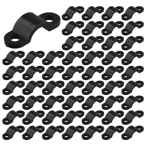 280Pcs Screws Mounted Arched Cable Clamp Clip Tie 21 X 7mm for 3mm Wire
